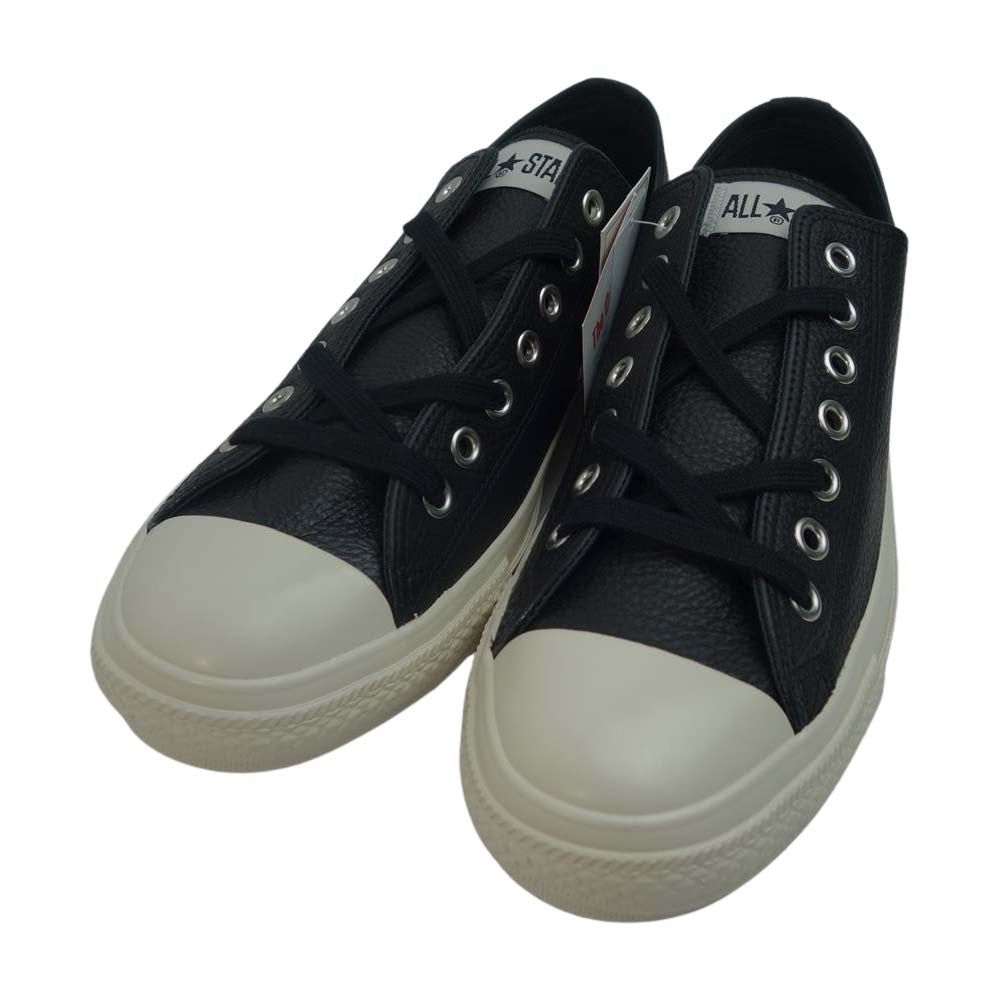 CONVERSE コンバース 1CL875 MHL マーガレットハウエル ALL STAR レザー オールスター US9 ブラック系 ホワイト系 27.5【新古品】【未使用】【中古】
