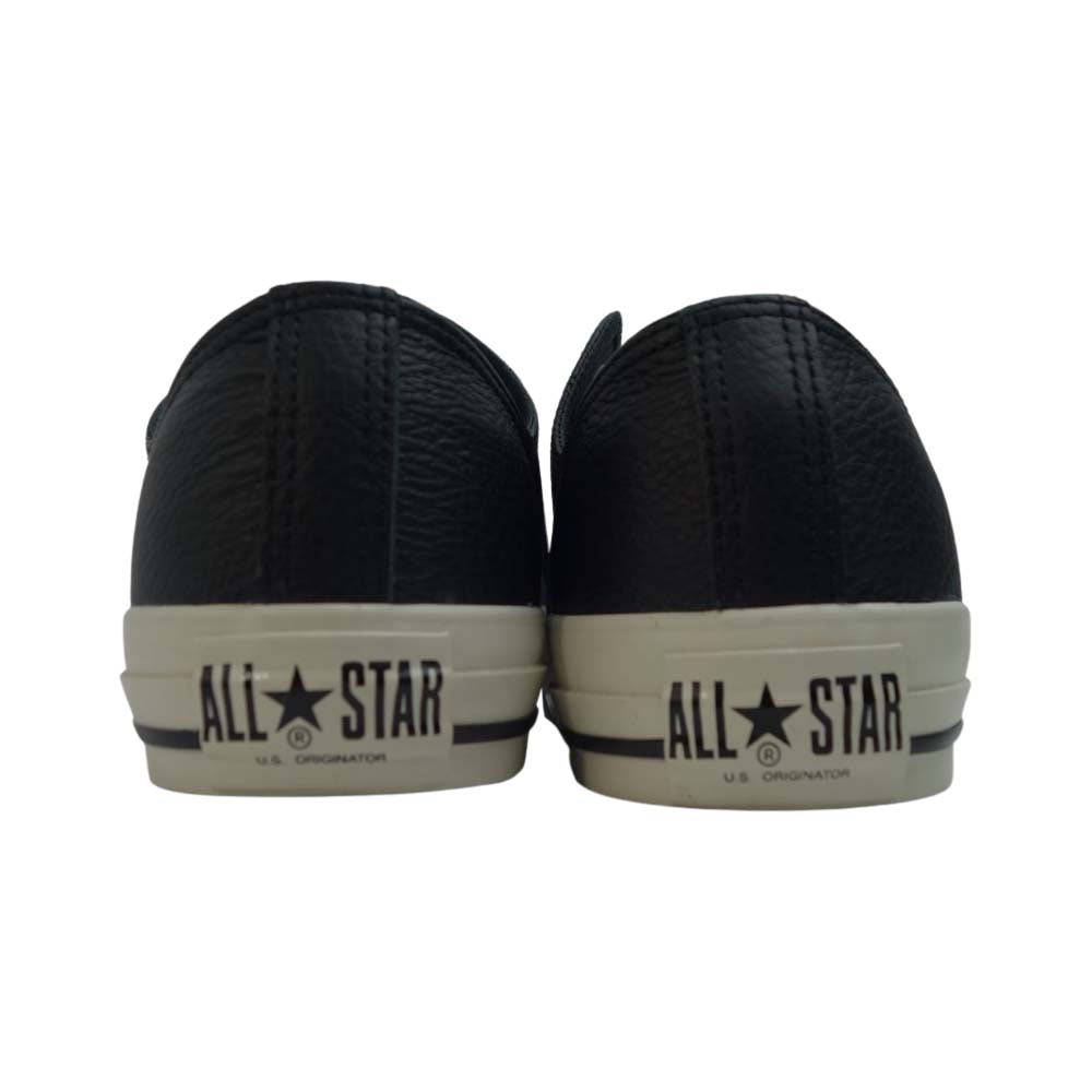 CONVERSE コンバース 1CL875 MHL マーガレットハウエル ALL STAR レザー オールスター US9 ブラック系 ホワイト系 27.5【新古品】【未使用】【中古】
