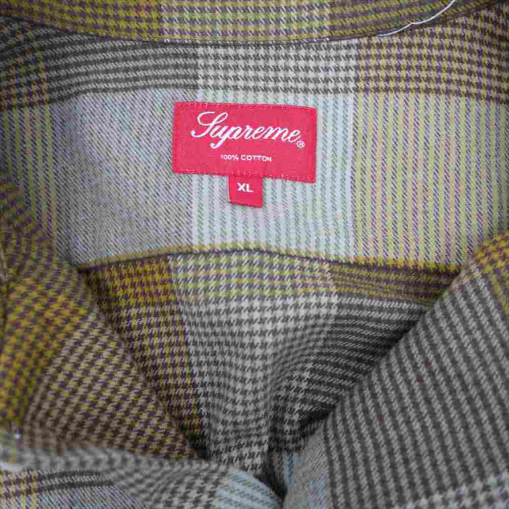 Supreme シュプリーム 21AW Plaid Flannel Shirt チェック フランネル シャツ XL【美品】【中古】