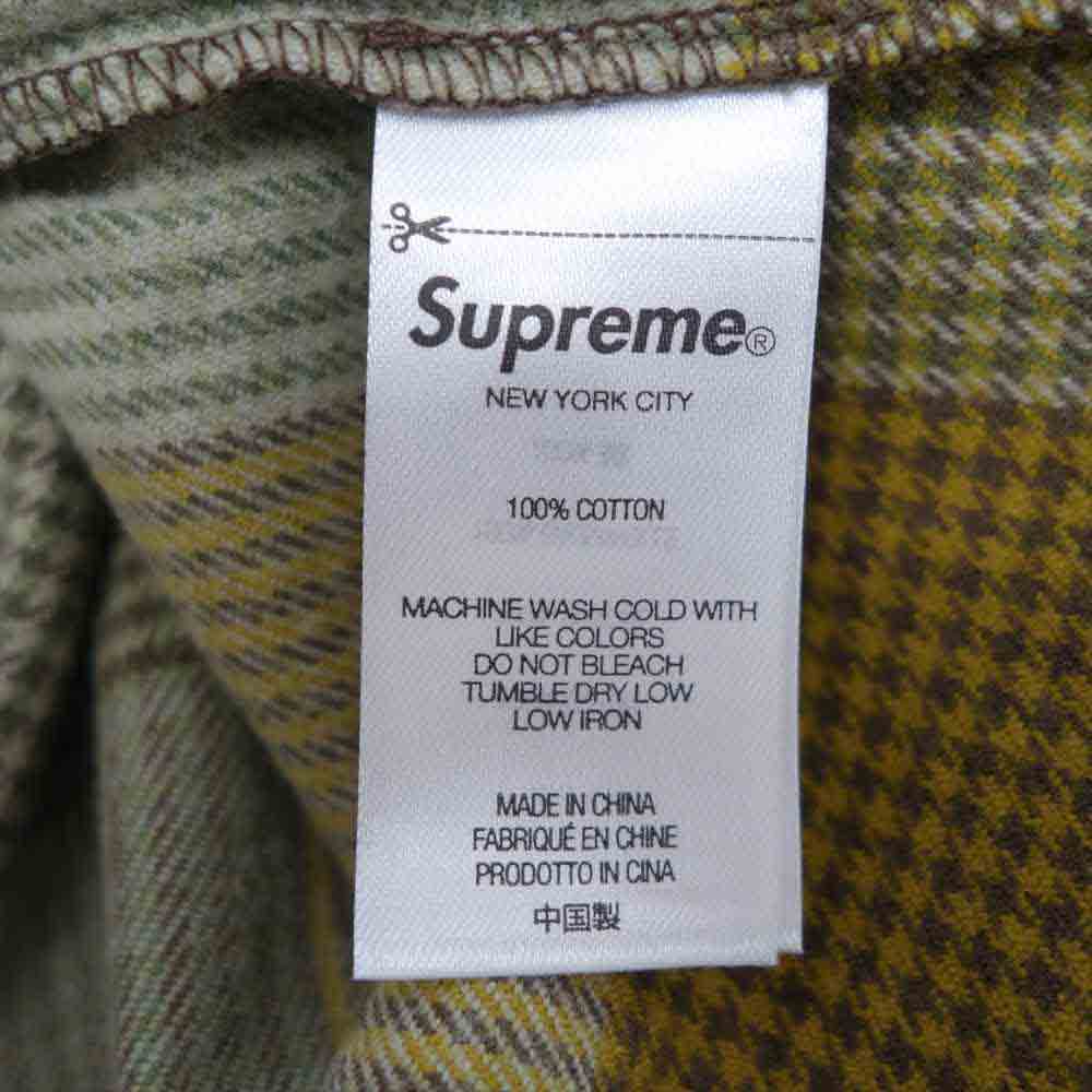 Supreme シュプリーム 21AW Plaid Flannel Shirt チェック フランネル シャツ XL【美品】【中古】