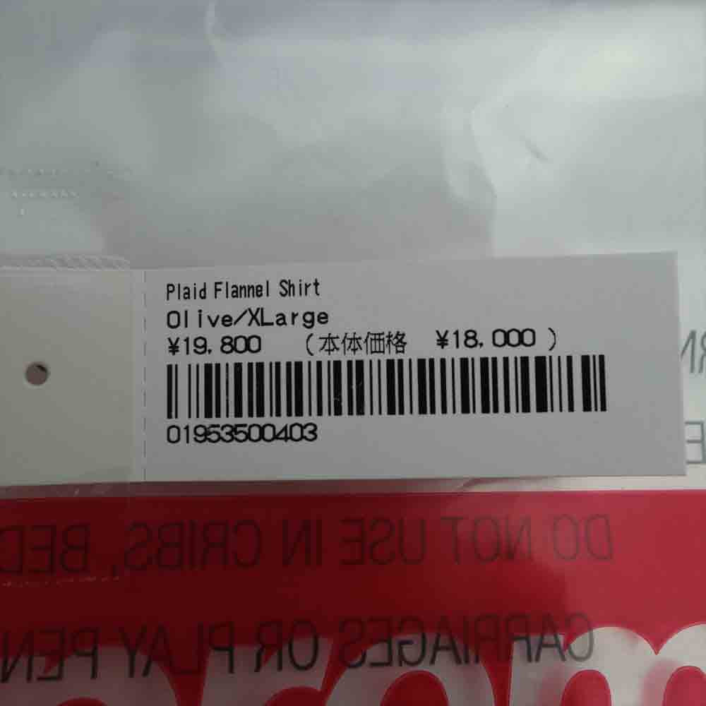 Supreme シュプリーム 21AW Plaid Flannel Shirt チェック フランネル シャツ XL【美品】【中古】