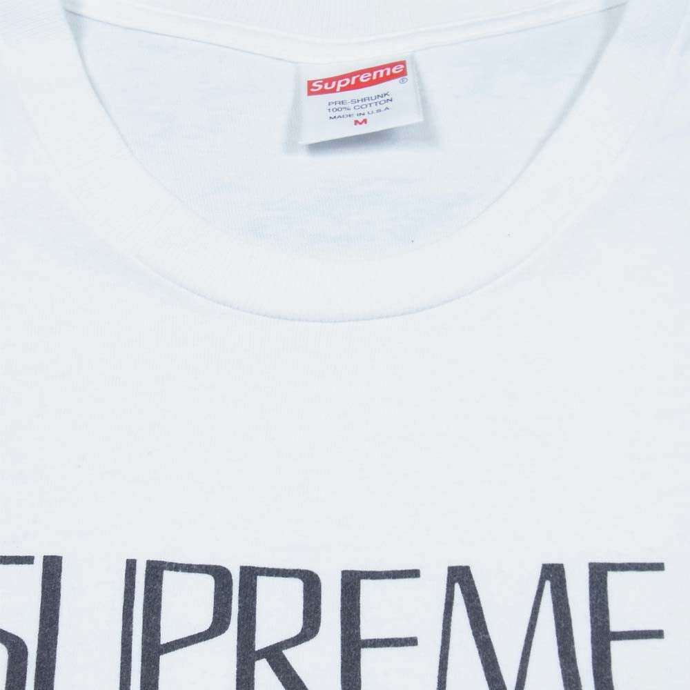 Supreme シュプリーム 20SS Anno Domini Tee アンノドミニ 半袖Tシャツ ホワイト系 M【中古】