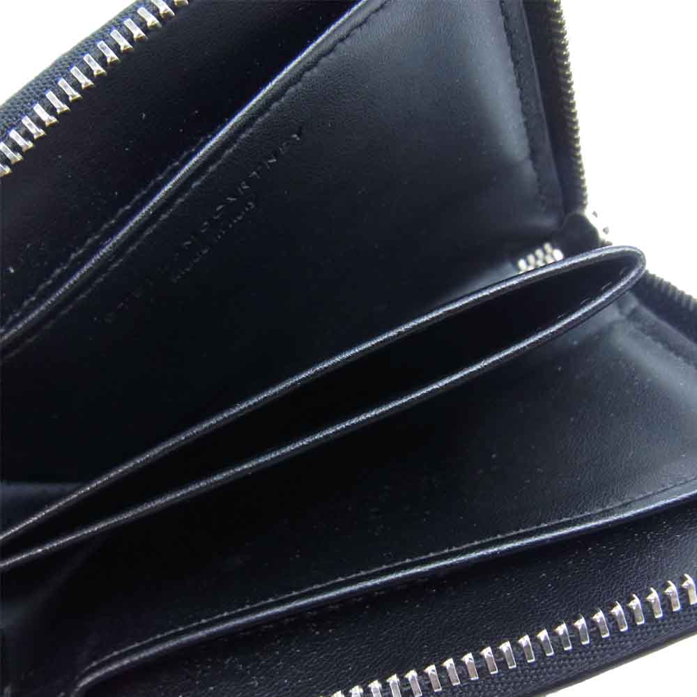 Stella McCartney ステラマッカートニー パンチングロゴ L字 ジップ ウォレット 財布 ブラック系【中古】