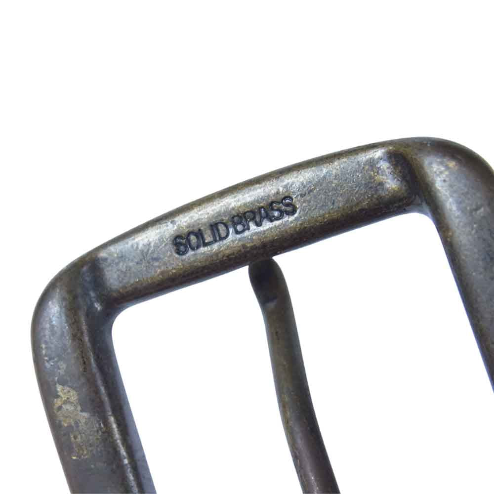 VISVIM ビズビム BULLWHIP BELT メッシュレザーベルト メッシュ ベルト レザー ブラウン系【中古】