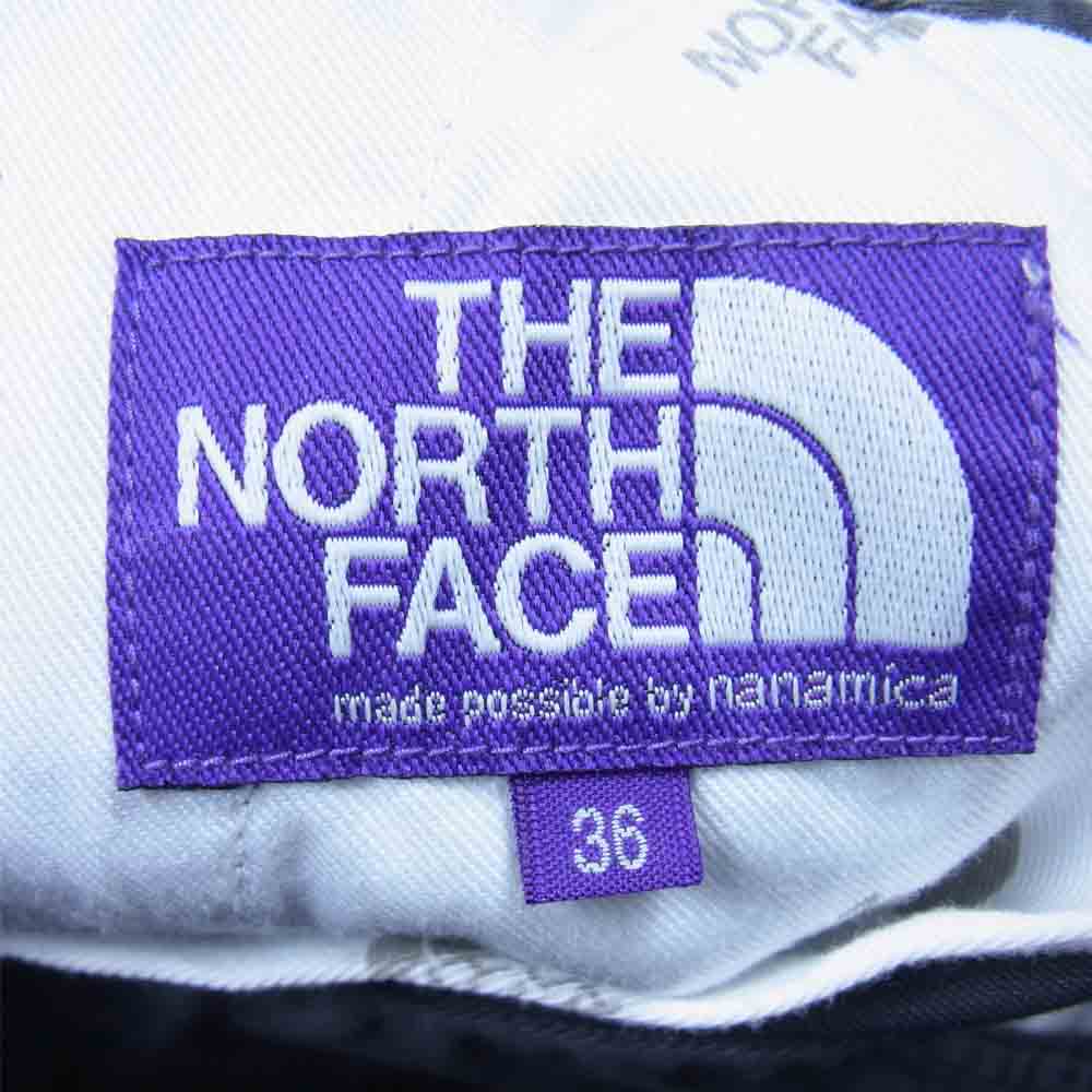 THE NORTH FACE ノースフェイス NT5052N PURPLE LABEL パープルレーベル Stretch Twill Wide Tapered Pants ストレッチ ツイル ワイド テーパード パンツ チャコール系 36【中古】