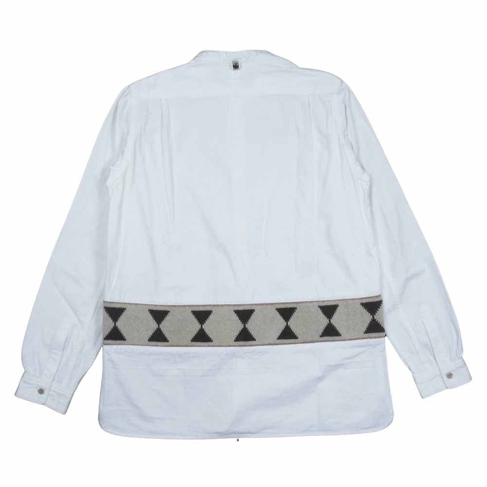 VISVIM ビズビム 16AW 0116205011020 LONG RIDER KNIT EUCLID L/S BLEACHED ロングライダー ニット シャツ ホワイト系 3【中古】