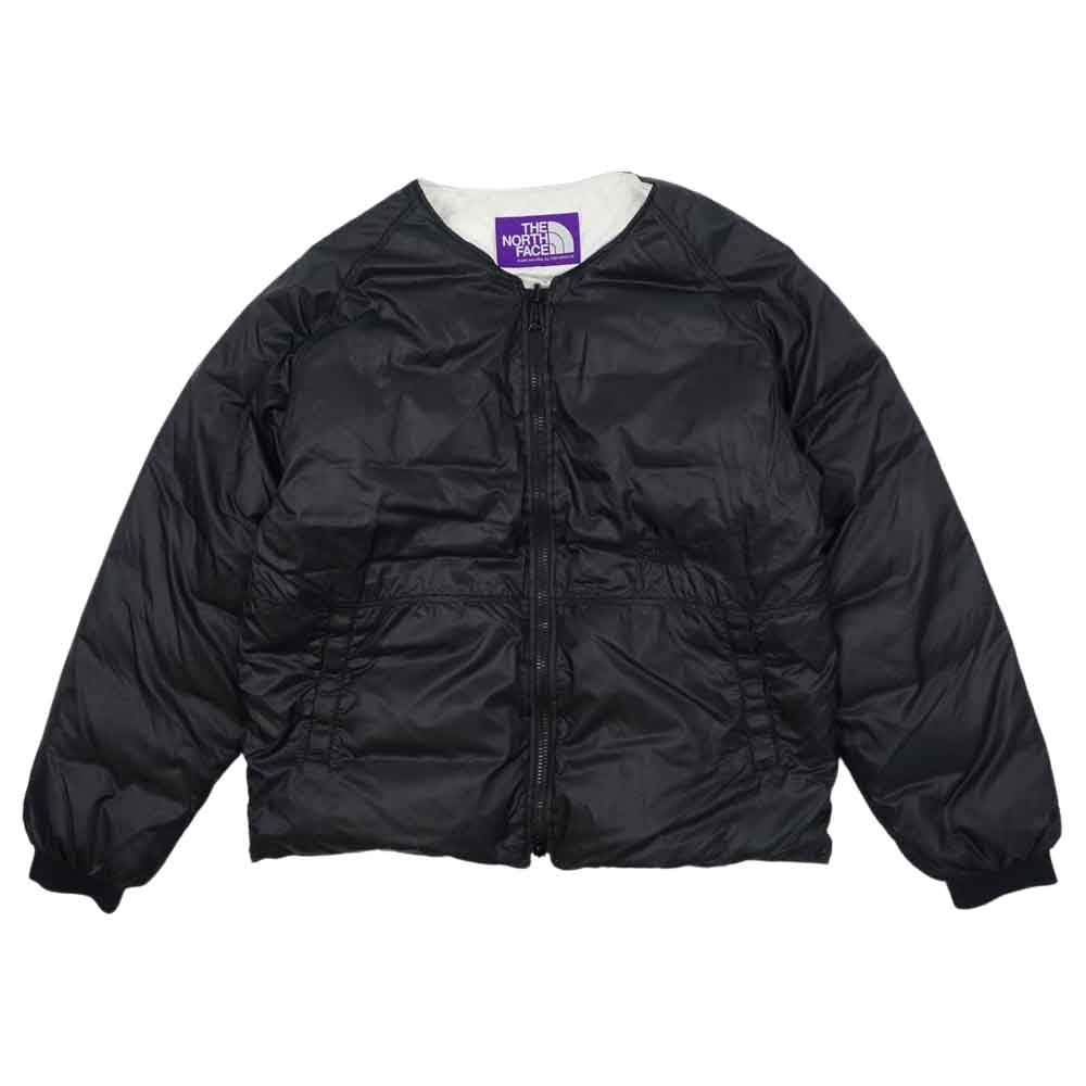 THE NORTH FACE ノースフェイス ND2004N PURPLE LABEL パープルレーベル REVERSIBLE DOWN CARDIGAN リバーシブル ダウン カーディガン ダウン ブラック系 ホワイト系 L【中古】