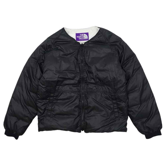 THE NORTH FACE ノースフェイス ND2004N PURPLE LABEL パープルレーベル REVERSIBLE DOWN CARDIGAN リバーシブル ダウン カーディガン ダウン ブラック系 ホワイト系 L【中古】