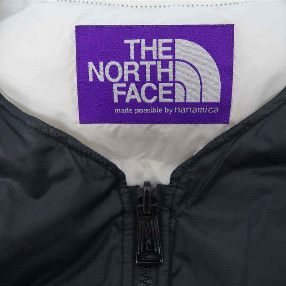 THE NORTH FACE ノースフェイス ND2004N PURPLE LABEL パープルレーベル REVERSIBLE DOWN CARDIGAN リバーシブル ダウン カーディガン ダウン ブラック系 ホワイト系 L【中古】