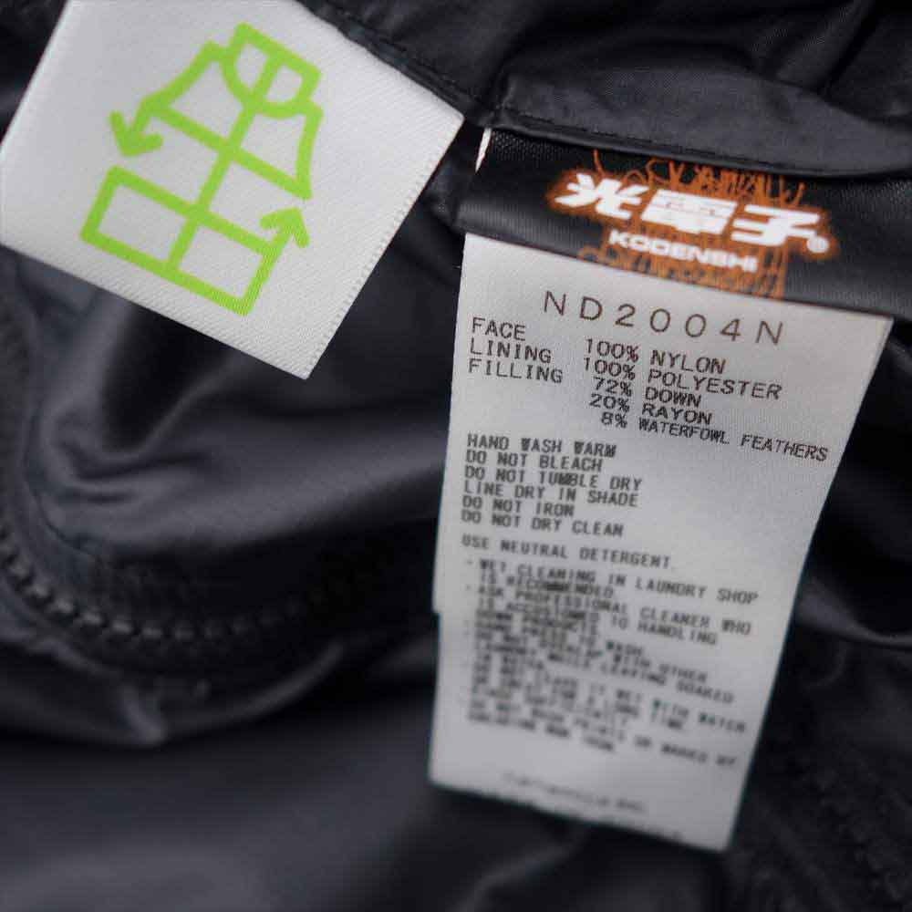 THE NORTH FACE ノースフェイス ND2004N PURPLE LABEL パープルレーベル REVERSIBLE DOWN CARDIGAN リバーシブル ダウン カーディガン ダウン ブラック系 ホワイト系 L【中古】