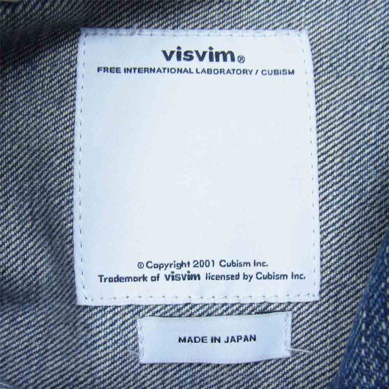 VISVIM ビズビム VS0002003 SOCIAL SCULPTURE 101 JKT デニムジャケット インディゴブルー系 3【中古】