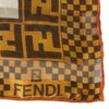 FENDI フェンディ フラワー バッグ 柄 シルク スカーフ マルチカラー系【中古】