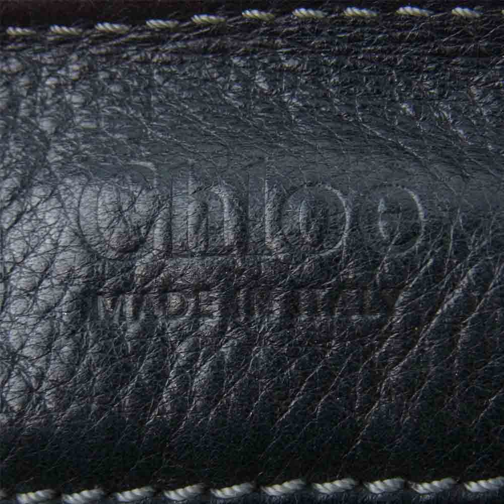 Chloe クロエ パディントン パドロック カデナ レザー ハンドバッグ ブラック系【中古】