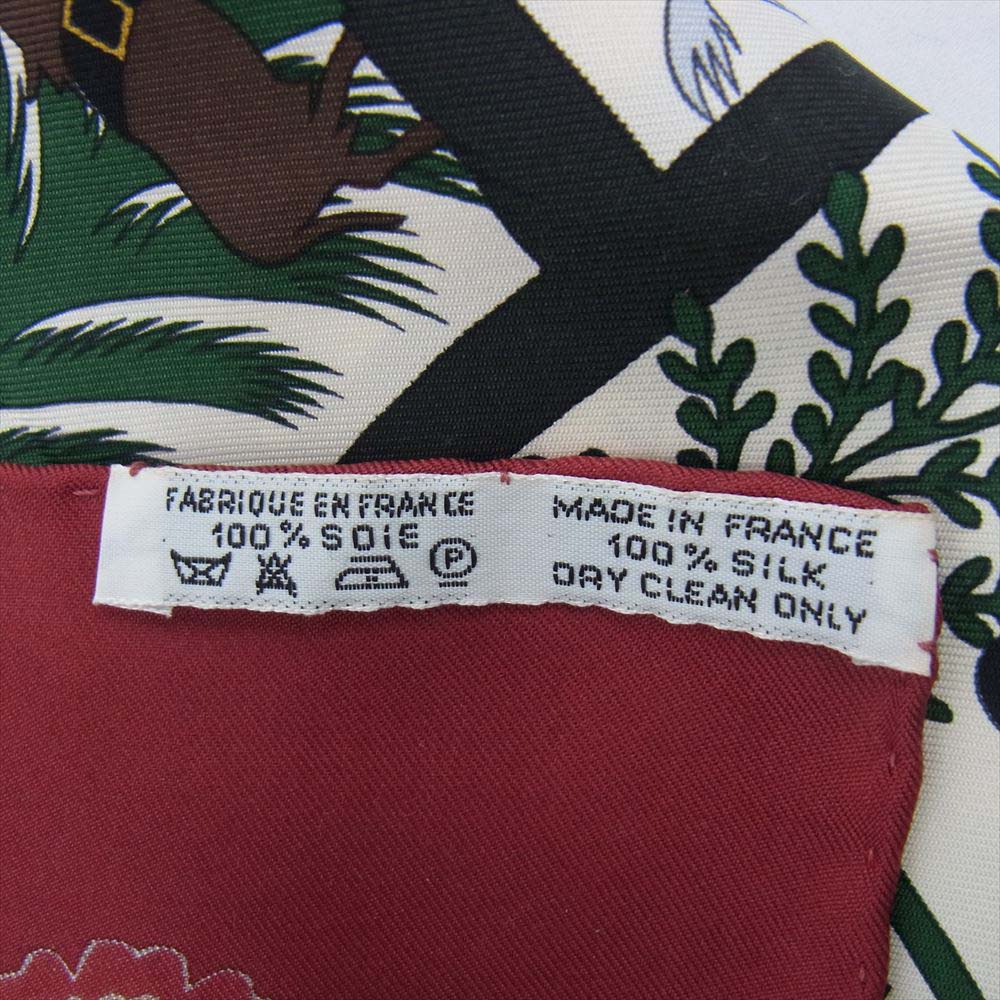 HERMES エルメス カレ 90 Decoupages シルク 切り絵 スカーフ マルチカラー系【極上美品】【中古】