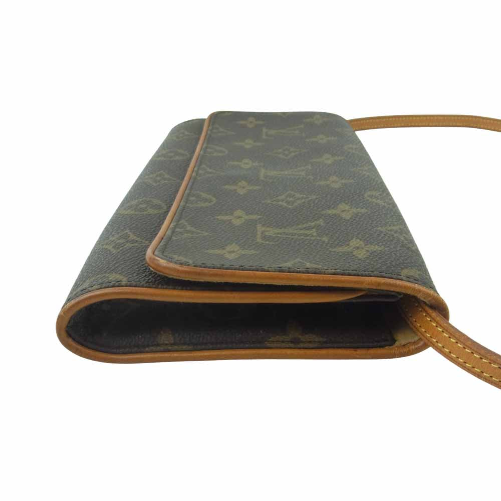 LOUIS VUITTON ルイ・ヴィトン M51852 モノグラム ポシェット ツイン GM ショルダー バッグ ブラウン系【中古】