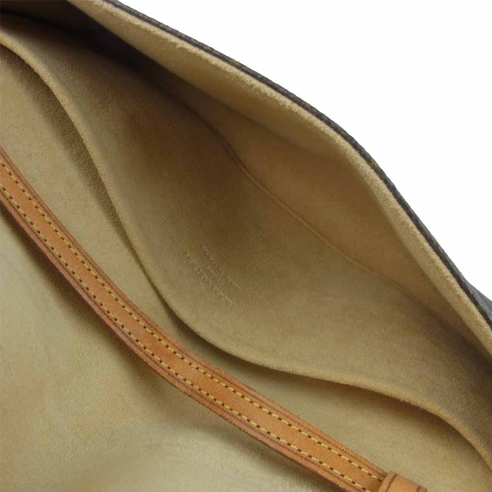 LOUIS VUITTON ルイ・ヴィトン M51852 モノグラム ポシェット ツイン GM ショルダー バッグ ブラウン系【中古】