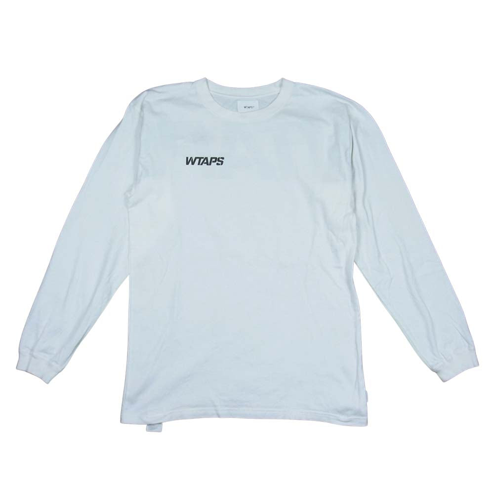 WTAPS ダブルタップス プリント L/S ロングスリーブ Tシャツ 日本製 ホワイト系 S【中古】
