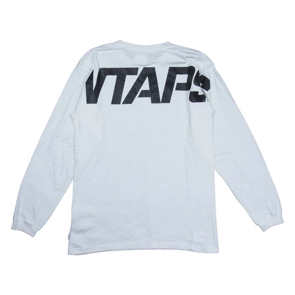 WTAPS ダブルタップス プリント L/S ロングスリーブ Tシャツ 日本製 ホワイト系 S【中古】