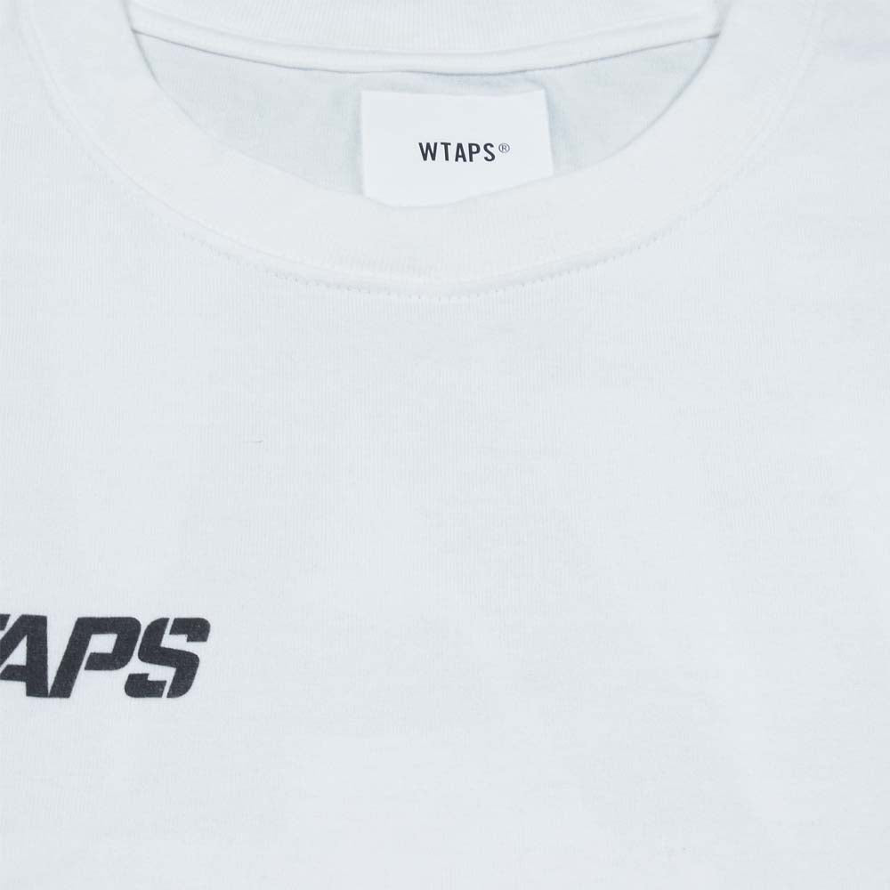 WTAPS ダブルタップス プリント L/S ロングスリーブ Tシャツ 日本製 ホワイト系 S【中古】