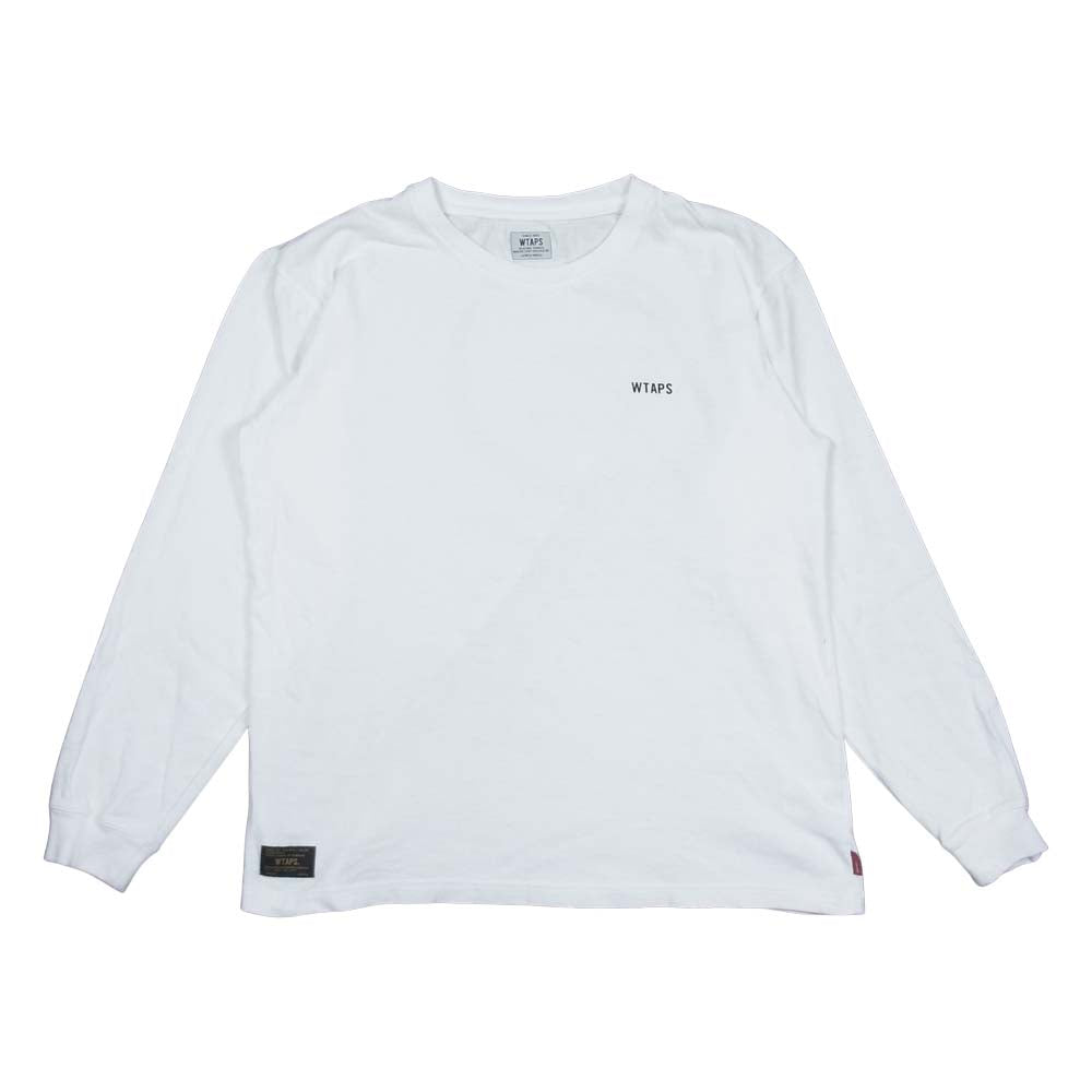 WTAPS ダブルタップス 171ATDT-CSM06 DESIGN LS GPS TEE COTTON LOOPWHEEL 長袖 Tシャツ ホワイト系 S【中古】