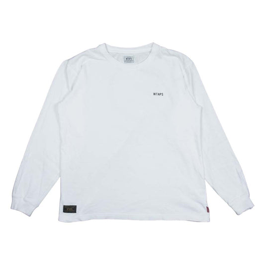 WTAPS ダブルタップス 171ATDT-CSM06 DESIGN LS GPS TEE COTTON LOOPWHEEL 長袖 Tシャツ ホワイト系 S【中古】