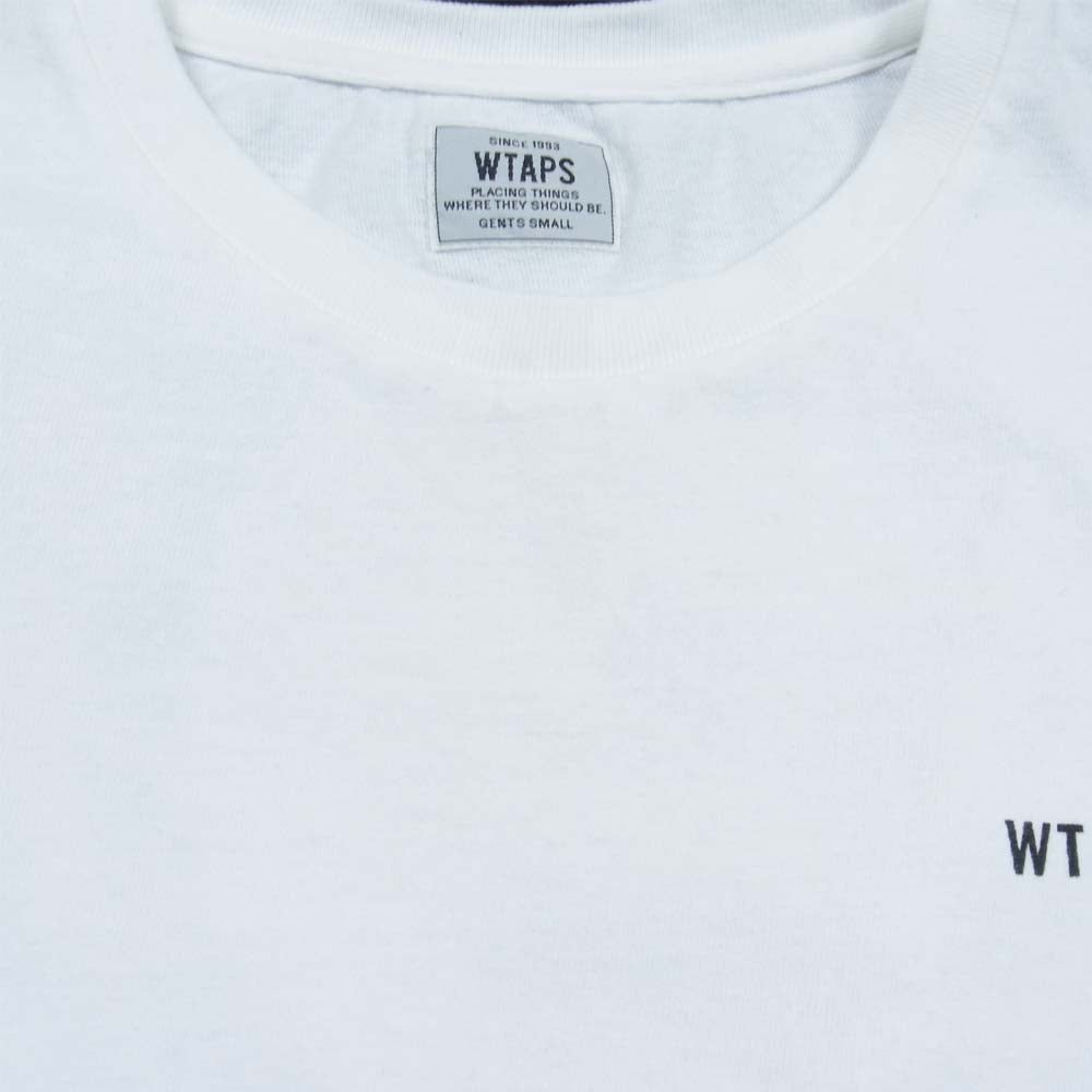 WTAPS ダブルタップス 171ATDT-CSM06 DESIGN LS GPS TEE COTTON LOOPWHEEL 長袖 Tシャツ ホワイト系 S【中古】