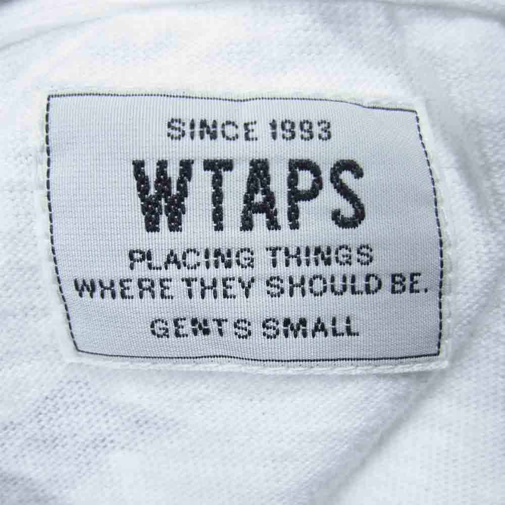 WTAPS ダブルタップス 171ATDT-CSM06 DESIGN LS GPS TEE COTTON LOOPWHEEL 長袖 Tシャツ ホワイト系 S【中古】