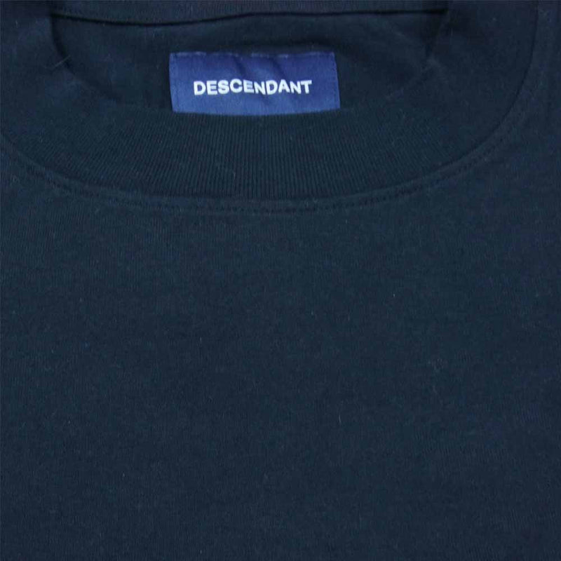 DESCENDANT ディセンダント LAYERED BORDER L/S TEE レイヤード ボーダー 長袖 Tシャツ ダークネイビー系 1【中古】