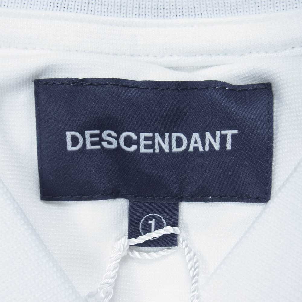 DESCENDANT ディセンダント 18AW 182ATDS-CSM22 日本製 CHANT JERSEY LS Vネック ジャージー ロング スリーブ Tシャツ ホワイト系 S【極上美品】【中古】
