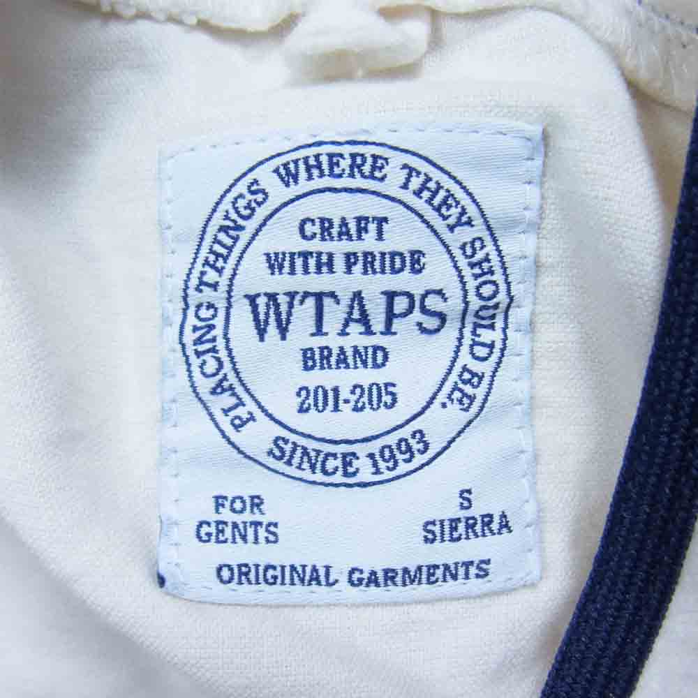 WTAPS ダブルタップス 16SS 161GWDT-SHM09 LEAGUE SS SHIRT COTTON OXFORD ベースボール プリント シャツ ホワイト系 S【中古】