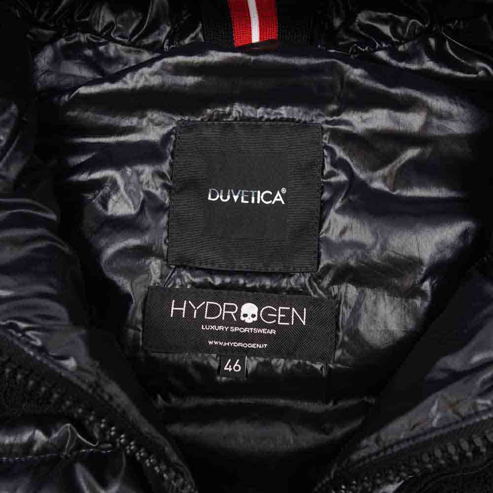 DUVETICA デュベティカ Hydrogen ハイドロゲン アニマルワッペン ダウンベスト ブラック系 46【中古】