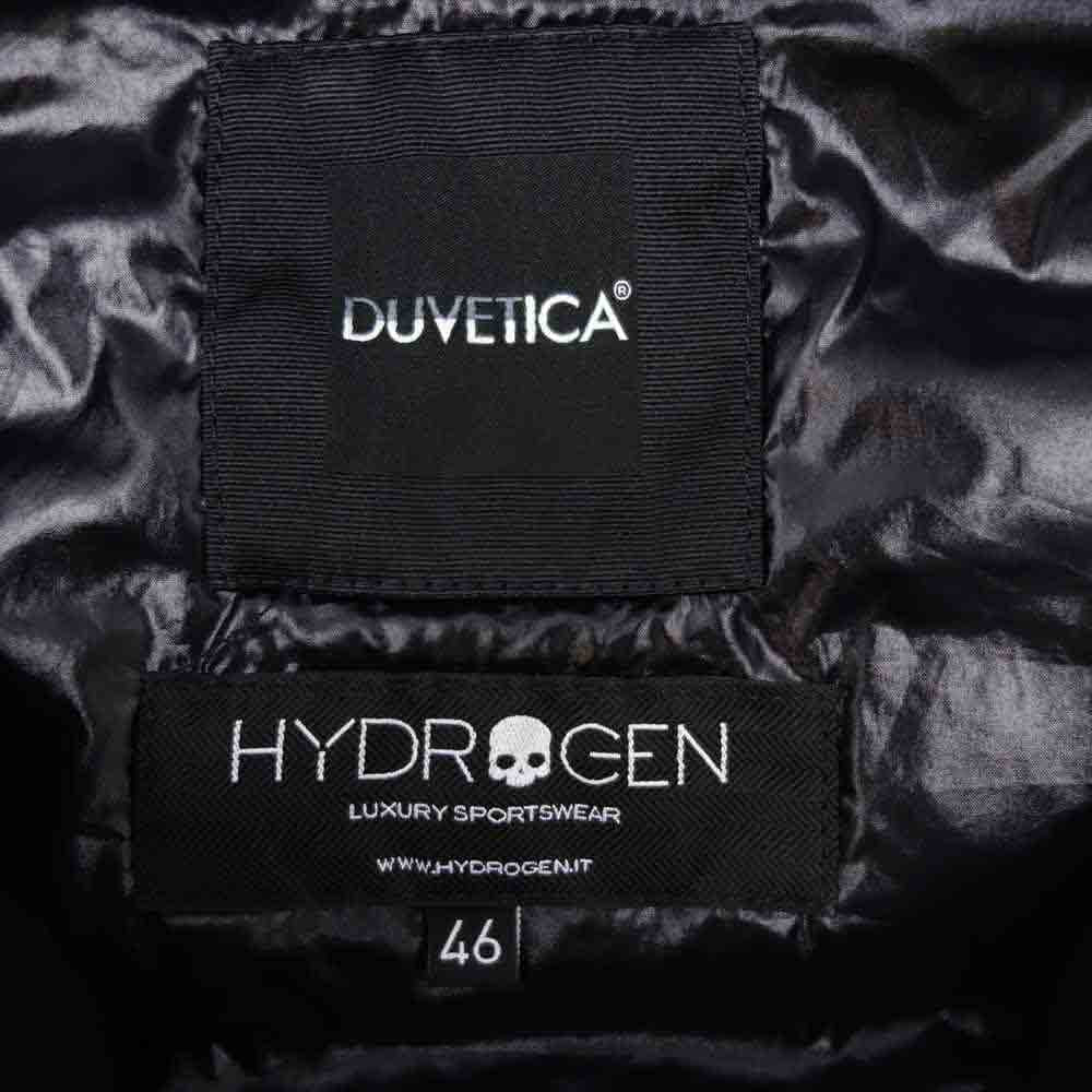 DUVETICA デュベティカ Hydrogen ハイドロゲン アニマルワッペン ダウンベスト ブラック系 46【中古】