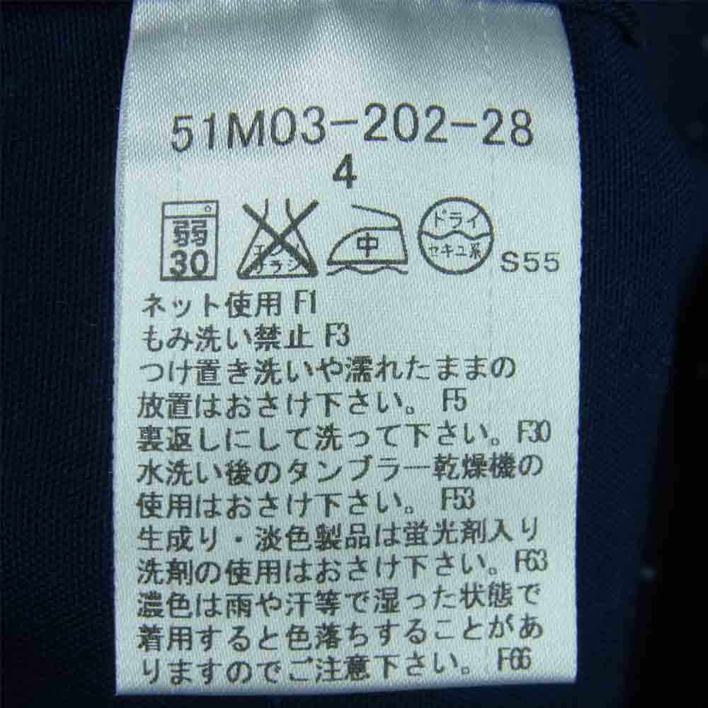 RALPH LAUREN ラルフローレン 51M03-202-28 ロゴ刺繍 ドット ボタンダウン 長袖 シャツ 中国製 ネイビー系 4【中古】