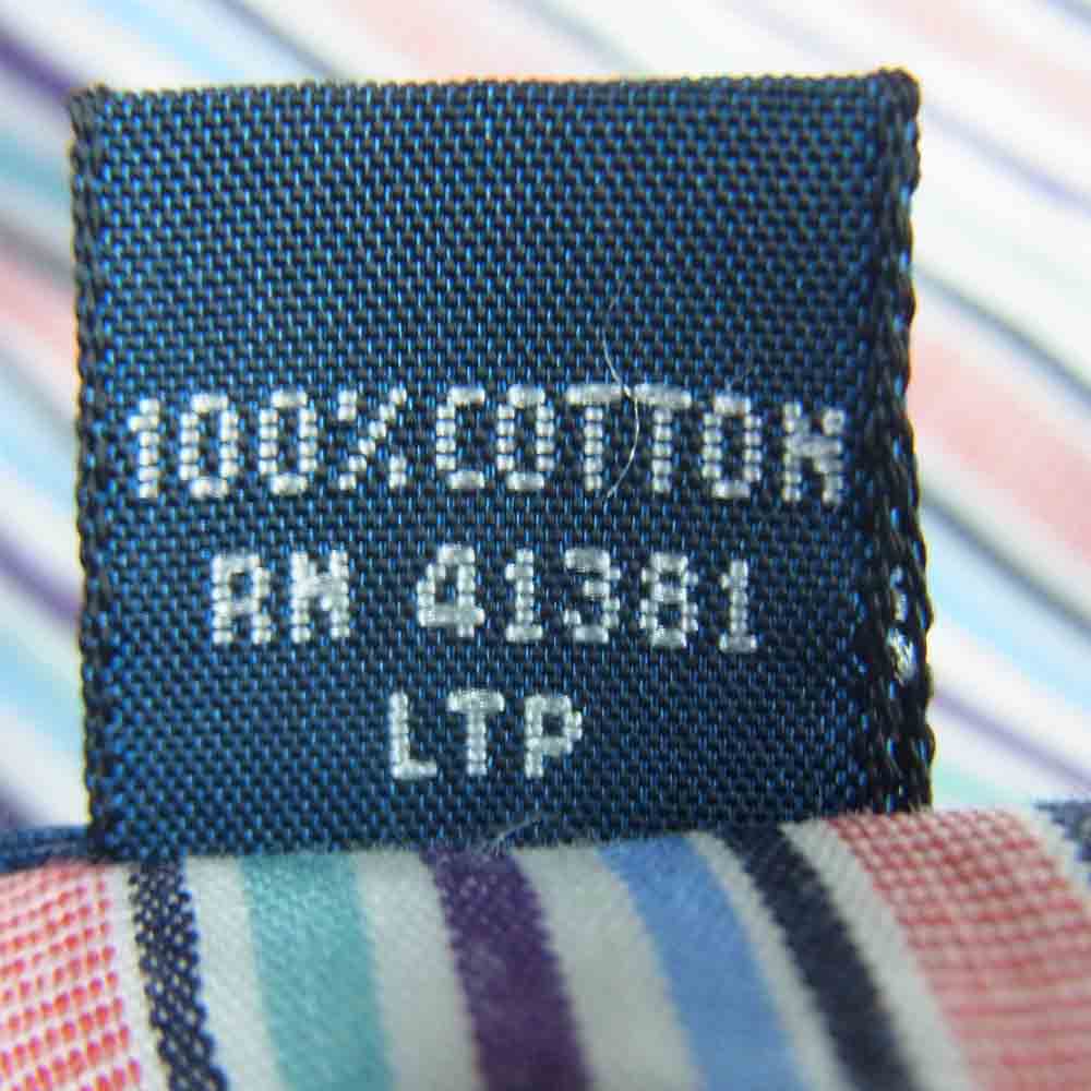 RALPH LAUREN ラルフローレン CLASSIC FIT ポニー刺繍 ストライプ ボタンダウン 長袖 シャツ マルチカラー系 15【中古】