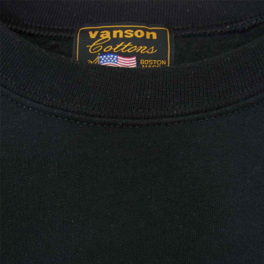 VANSON バンソン × Mr.OLIVE クルーネック スウェット ブラック系 L【中古】