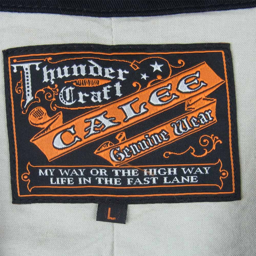 CALEE キャリー コットン ベスト ブラック系 L【中古】