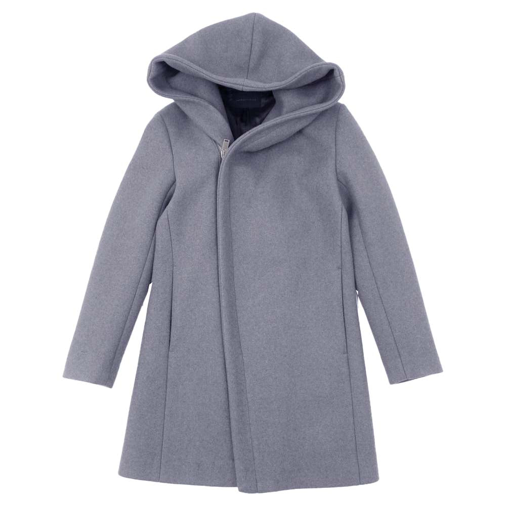 junhashimoto ジュンハシモト 20AW WRAP COAT CASHMERE MELTON 1012020013 カシミヤ混 メルトン ラップ コート グレー系 2【美品】【中古】