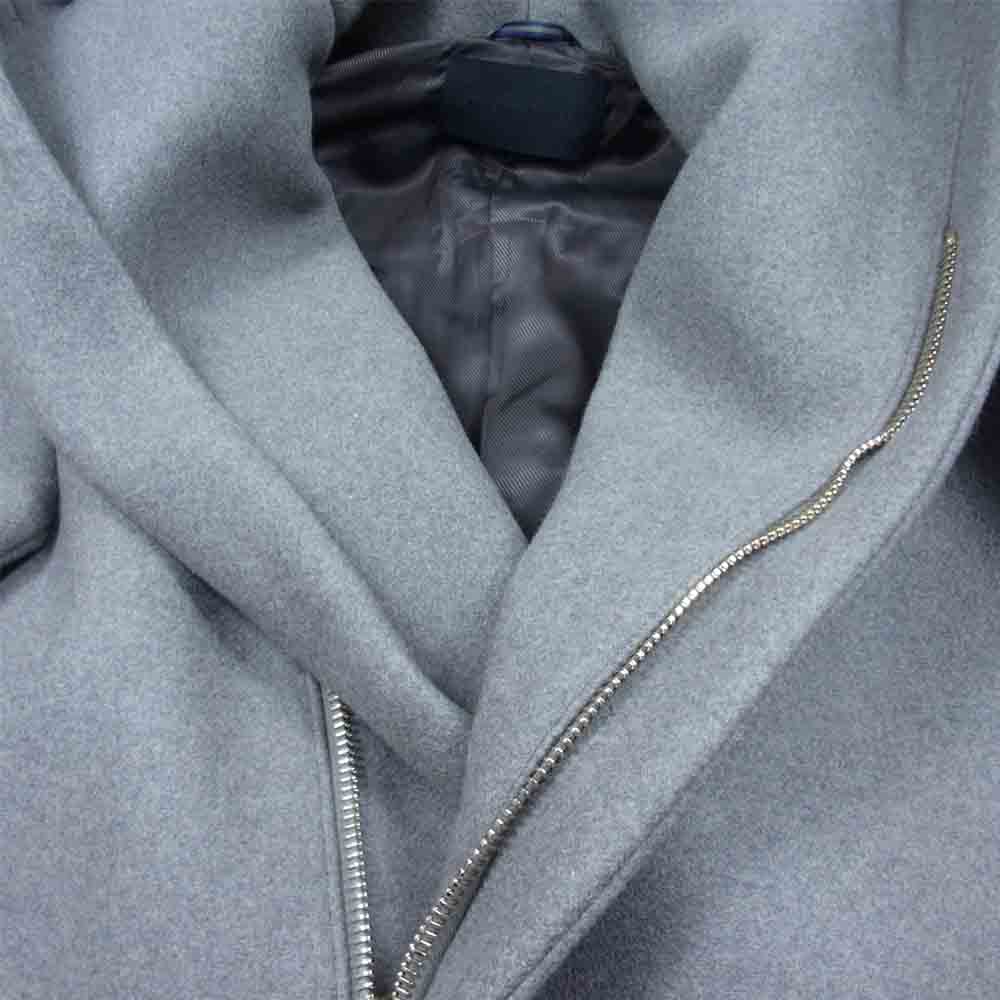 junhashimoto ジュンハシモト 20AW WRAP COAT CASHMERE MELTON 1012020013 カシミヤ混 メルトン ラップ コート グレー系 2【美品】【中古】