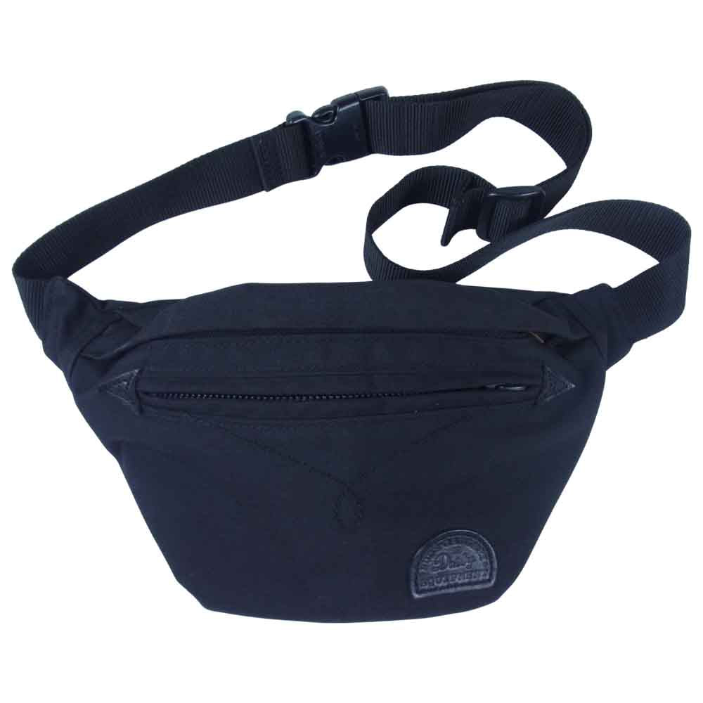 RUDE GALLERY ルードギャラリー DAILY EQUIPMENT レザー パッチ ナイロン ボディバッグ ブラック系【中古】