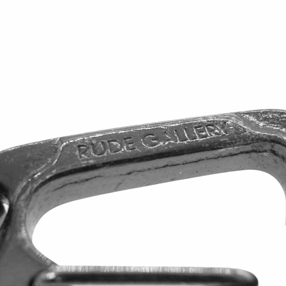 RUDE GALLERY ルードギャラリー シールド チャーム ウォレット チェーン ブラック系【中古】