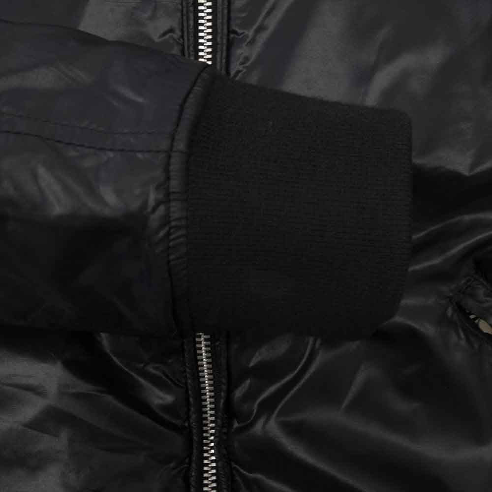 RUDE GALLERY ルードギャラリー BLACK REBEL ブラックレベル 袖ワッペン リブ切替 ナイロン ブルゾン ブラック系 S【中古】