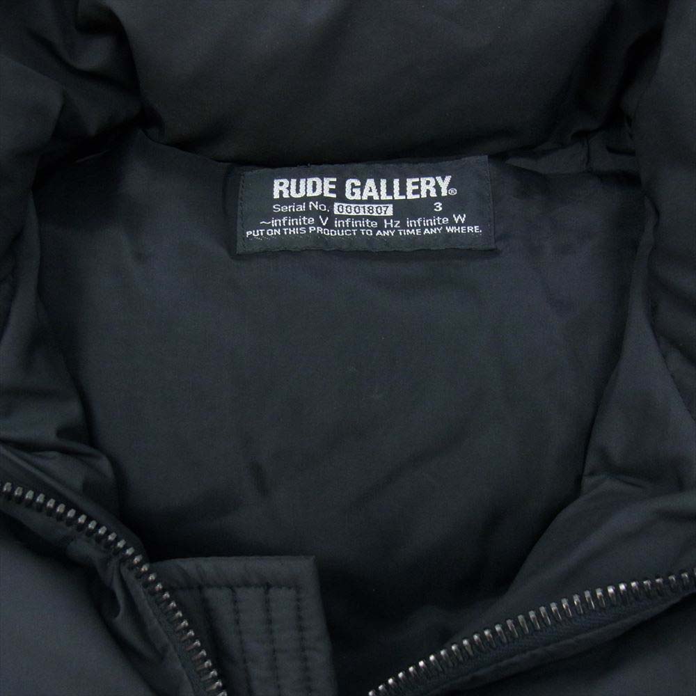 RUDE GALLERY ルードギャラリー 裏地キュプラ レザー切替 中綿 ジャケット 3【中古】