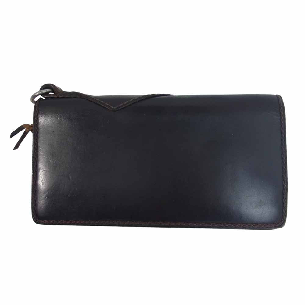 RUDE GALLERY ルードギャラリー BLACK REBEL × POTER レザー 二つ折り財布 ウォレット ブラック系【中古】