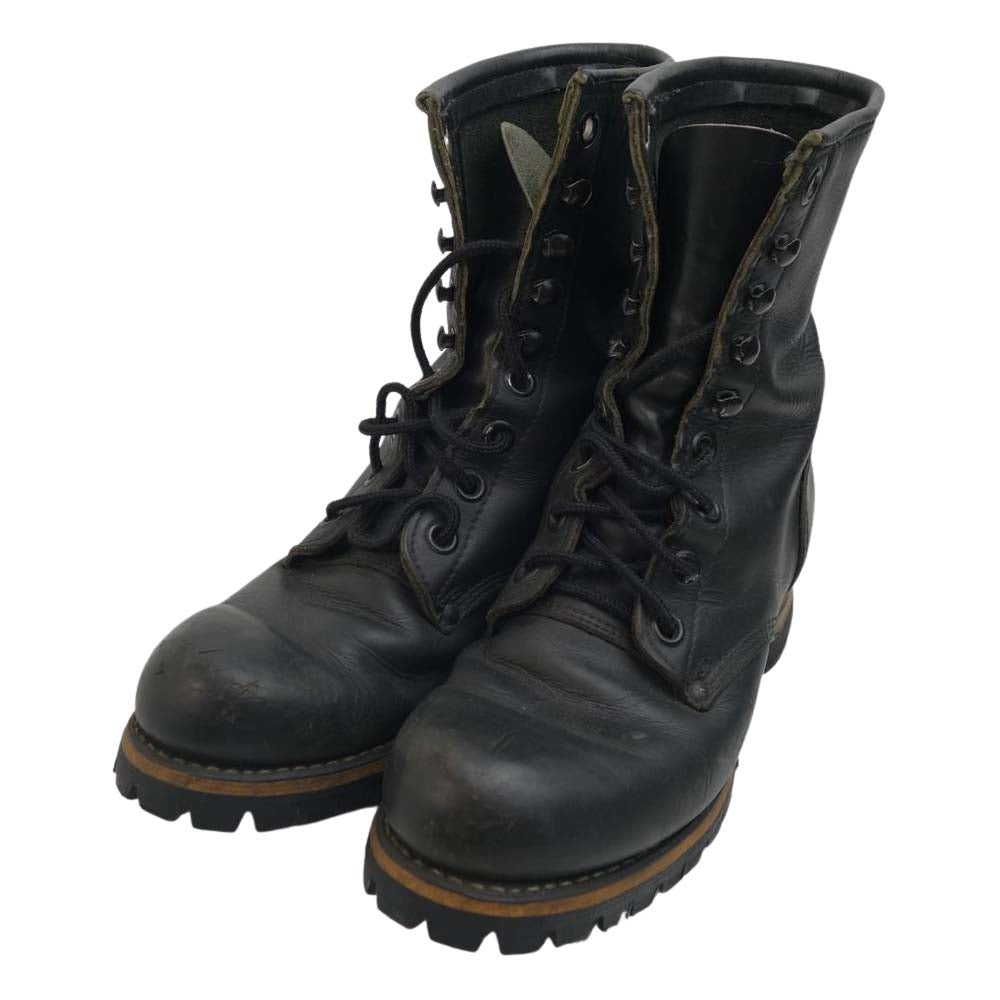 LOST CONTROL ロストコントロール WORK BOOTS レースアップ ブーツ ブラック系 実寸サイズ:約25cm【中古】