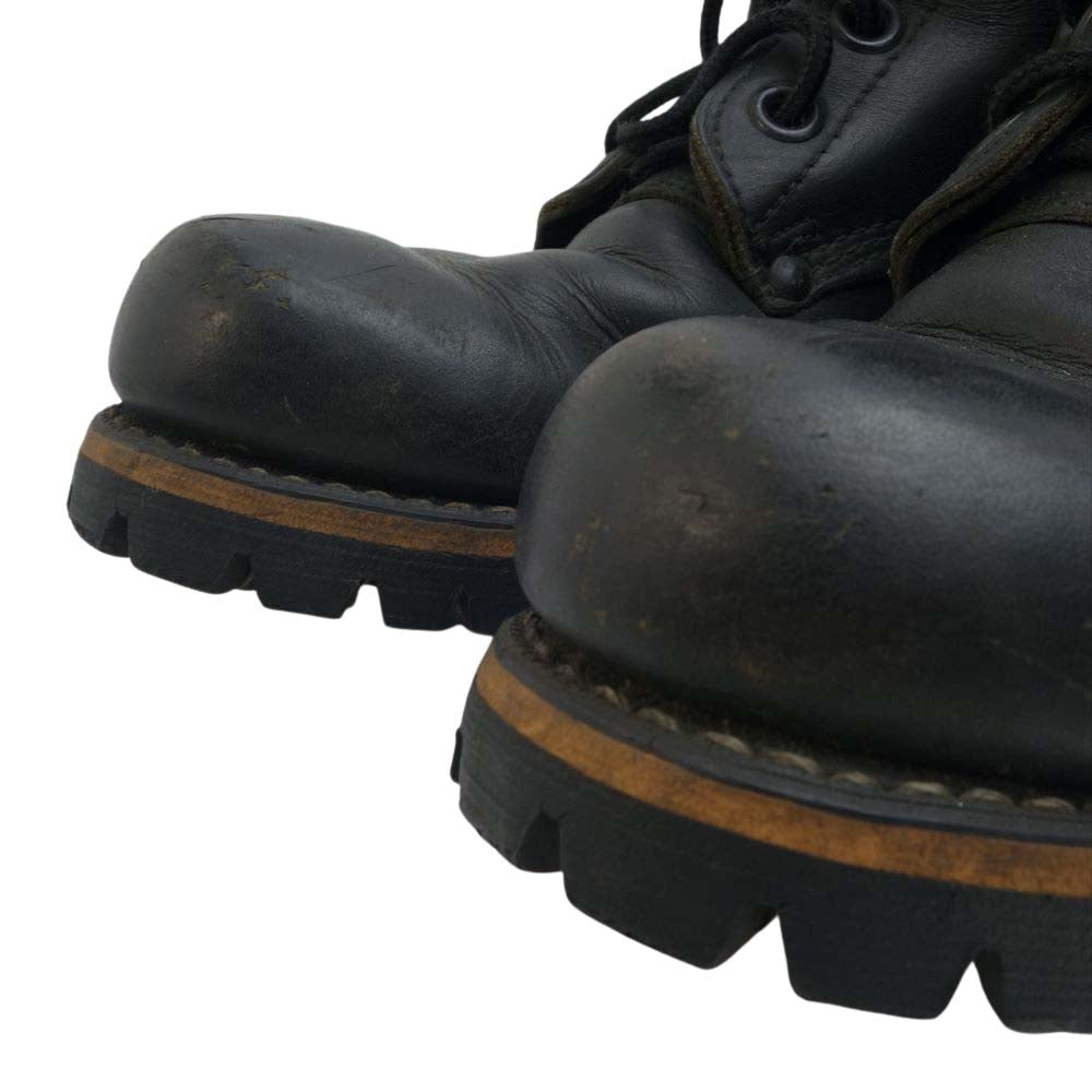 LOST CONTROL ロストコントロール WORK BOOTS レースアップ ブーツ ブラック系 実寸サイズ:約25cm【中古】