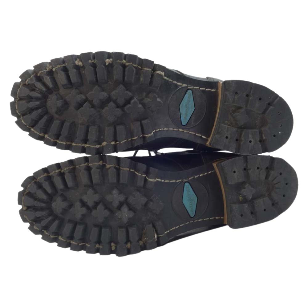 LOST CONTROL ロストコントロール WORK BOOTS レースアップ ブーツ ブラック系 実寸サイズ:約25cm【中古】