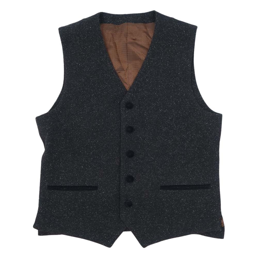 RUDE GALLERY ルードギャラリー 16AW BLACK REVEL ベルベット切替 ウール 3ピース セットアップ ベスト M【中古】
