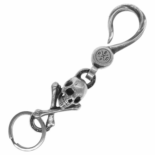 RUDE GALLERY ルードギャラリー BLACK REBEL スカル ボーン キー リング【中古】