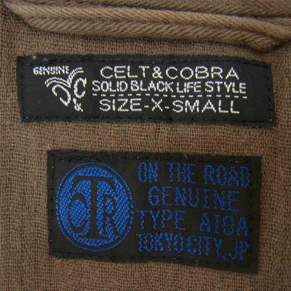 Celt&Cobra ケルト&コブラ A10A リネン混 ジャンプスーツ オールインワン ブラウン系 XS【中古】