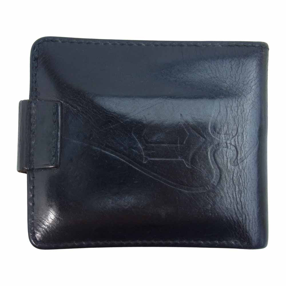 Celt&Cobra ケルト&コブラ × WOLF'S HEAD × PORTER スタッズ 2つ折り レザーウォレット ブラック系【中古】